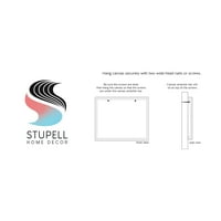 Stupell Industries Moderno uzorkovanje apstrakcije latica Apstrakcija Tamna ton Tone Slikanje, 36, dizajn Liz Jardine