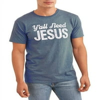 'Svi trebaju Isusa smiješne grafičke majice muškaraca i velikih muškaraca