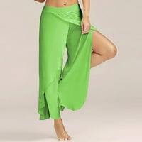 Seksi široke hlače visokog struka ženske Ležerne ljetne duge široke joga hlače