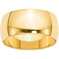 Polukružni prsten od žutog zlata, veličine 4,5