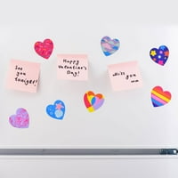 Smiješne male igračke-naljepnice u obliku srca za Valentinovo, dizajn naljepnica za Valentinovo