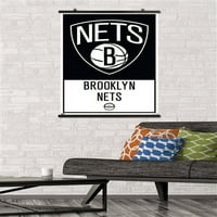 Brooklyn Nets - Poster zida logotipa, 22.375 34