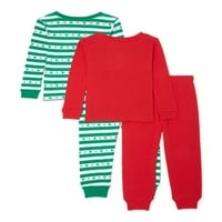 Božićni odmor Mikki Mouse za dječake, pamučna pidžama s dugim rukavima
