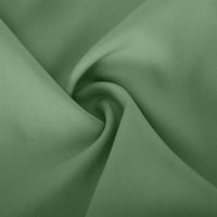 Ženske haljine s dugim rukavima u boji, Ženska haljina s okruglim vratom s dugim rukavima s preklopnim džepovima u zelenoj boji