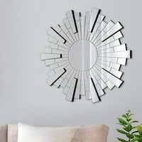 Beveled Silver Starburst Accent Mirror 11 x11 by Gallery Solutions