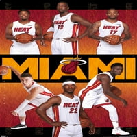 Miami Heat - plakat za zid tima, 14.725 22.375