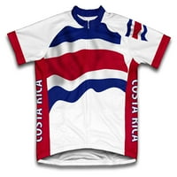 Muški biciklistički dres s kratkim rukavima s zastavom Kostarike-veličina US