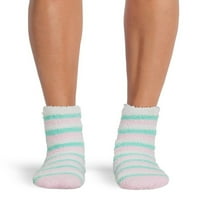 Hello Kitty ženska baršunasta henley set za spavanje i plišane čarape, 2-komad, veličine xs-3x