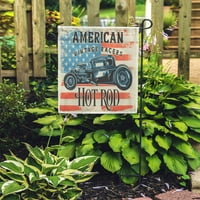 Američki Hot Rod rasterska replika antičkog automobila automobilska Zastava gorućeg vrta Ukrasna Zastava banner za dom