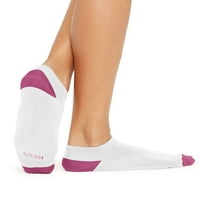 Ženske udobne mekane čarape s niskim izrezom, crne i ljubičaste - veličina do 9