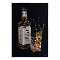 Stupell Industries prskanje likera glamura Boca s viskijem Grafička umjetnost Umjetnost Umjetnička umjetnost, dizajn Ziwei Li