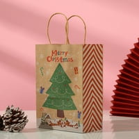Poklon vrećica za bombone s ručkom, papirnata vrećica velikog kapaciteta za zabavnu božićnu zabavu, Poklon vrećica za dom
