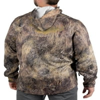 Muški kamovički lov na izvedbu kapuljača pulover majice mahovine mahovine, veličine S-3xl