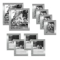 10-dijelni set srebrnih okvira za fotografije