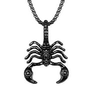 Prijenosna ogrlica od privjeska od karbida, šuplja ogrlica u obliku škorpiona u obliku Škorpiona za svakodnevno nošenje