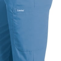 Landau Women Essentials Klasični opušteni fit prozračni otporni džepovi Elastično Basic Pull On Scrub, stil 8512