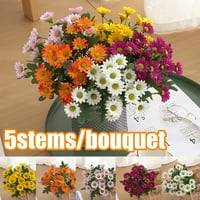 5 buketa, snopovi umjetnog svilenog cvijeća za ukrašavanje, buket umjetnih krizantema, hortenzija faa, Kućni aranžmani, središnji
