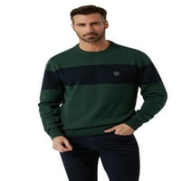 CHAPS muški i veliki muški originalni pamučni cvjetnik blok u boji džemper