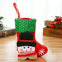 Božićni Djed Mraz sa žabama Los snjegović medvjed čarapa Poklon vrećica viseći dekor za blagdansko drvce