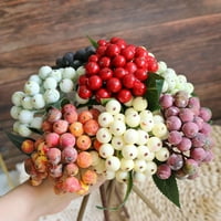 Umjetne bobice, imitacija cvijeća realistične bobice sa stabljikama lažne borovnice za vjenčanje Uradi Sam Svadbeni Buket ukras kućne