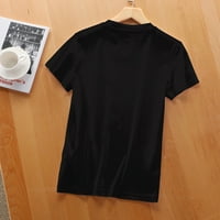 Ženska ljetna majica za božićne zabave s jedinstvenim grafičkim printom-grafičke košulje