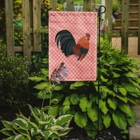 > 7836 _ Nizozemska piletina Bantam ružičasta Karirana Zastava Vrtna veličina mala, višebojna