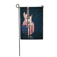 Glazba Električna gitara američka zastava Zemlja bend rock blues vrtna zastava Ukrasna Zastava banner za dom