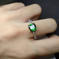 odaberite tanki zaručnički prsten optočen rhinestonesom s kvadratnim kubičnim cirkonijem, ženski prsten, pribor za nakit