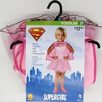 Ružičasti kostim Supergirl iz stripa za malu djecu za Noć vještica