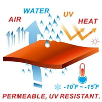 11 ' 11 '15,6' smeđi pravokutni trokutasti suncobran mrežasta platnena nadstrešnica za zaštitu od UV zraka i vode prozračna-komercijalna
