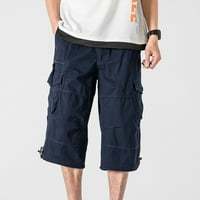2 teretne hlače za muškarce planinarske kratke hlače s remenom muške Ležerne vanjske rastezljive lagane ljetne teretne kratke hlače
