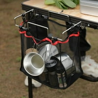 Vanjski Kamp sklopivi stol mreža za pohranu torba za piknik roštilj viseće police