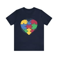 Puzzle majica srce svijesti o autizmu
