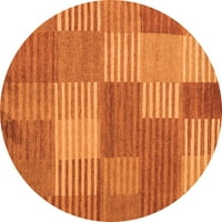 Moderni tepisi u narančastoj narančastoj boji za unutarnje prostore, 4' okrugli