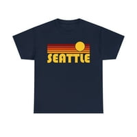Retro sunčana Muška pamučna majica s grafičkim printom u Seattlu, DC
