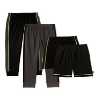 Cheetah Boys Performance kratke hlače i jogeri, 4-pack, veličine 8-18