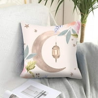 Eid stars moon Lantern jednostrani pokrivač jastuka s printom breskve kože jastučnica za kauč dekor kuće