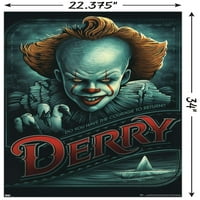 - Pennywise Derry Wall Poster, 22.375 34
