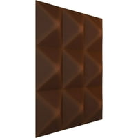 Ekena Millwork 7 8 W 7 8 h Benson Endurawall Dekorativna 3D zidna ploča, Univerzalna metalna hrđa