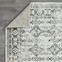 Lumacnoti Rein Almurz 9' 12 ' Sivi orijentalni unutarnji tepih
